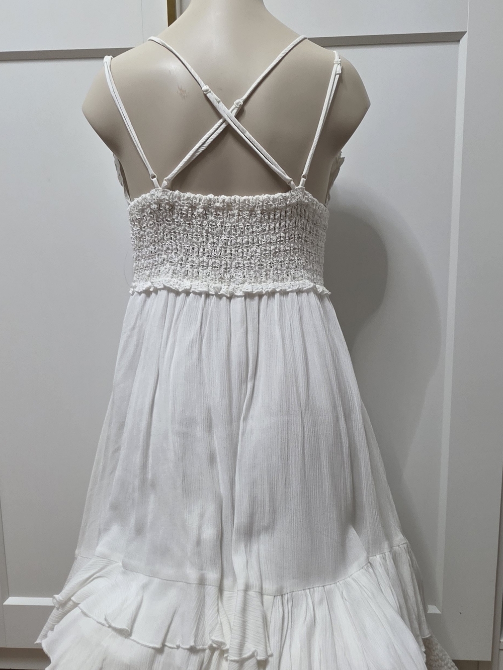 Chelsea & Violet White Lace Bodice Mini Dress Size Small - Picture 3 of 7